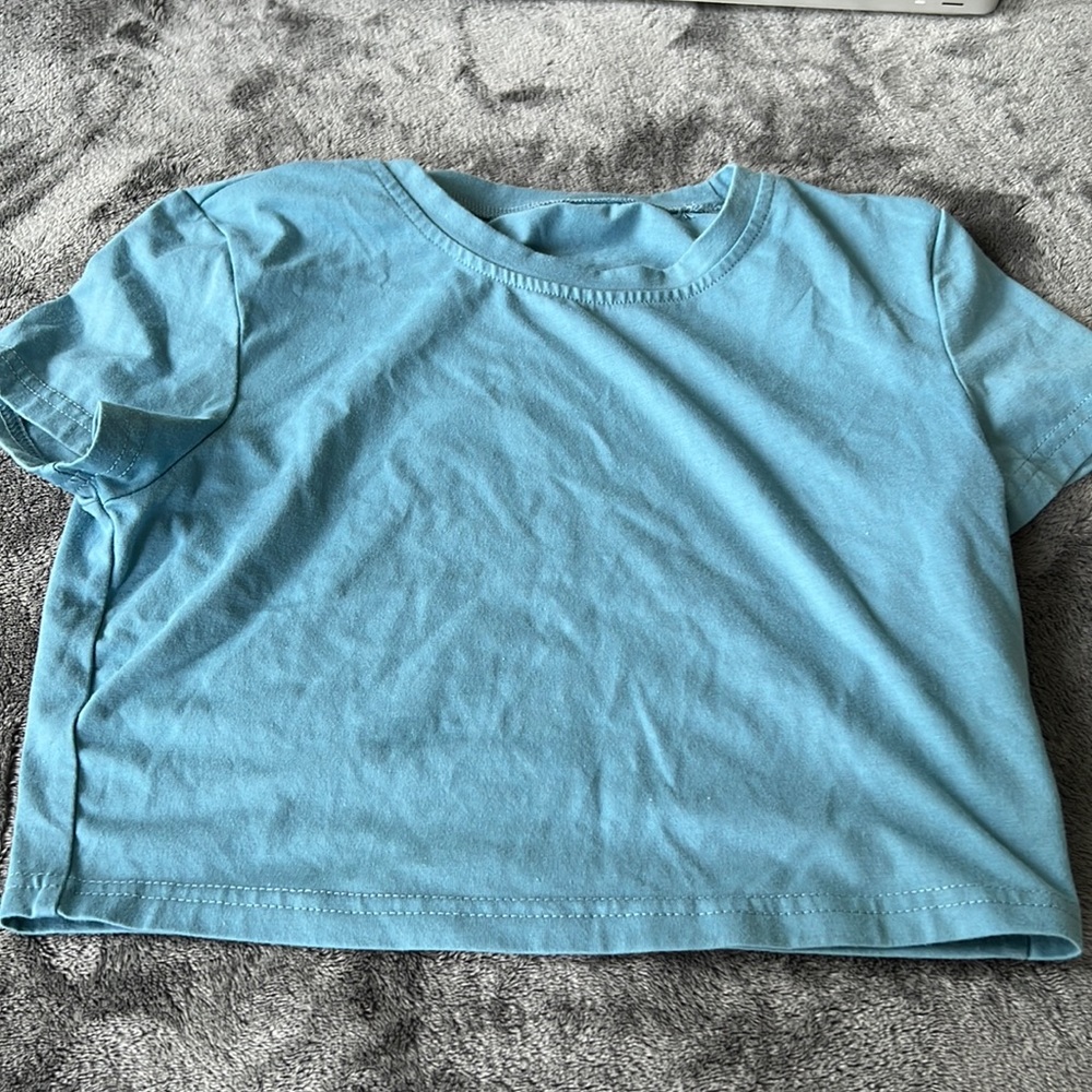 light blue top clean never worn no stains